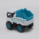 Pull Back Trash Truck Toy - White, Die-cast Model Car, Chase Value, Chase Value