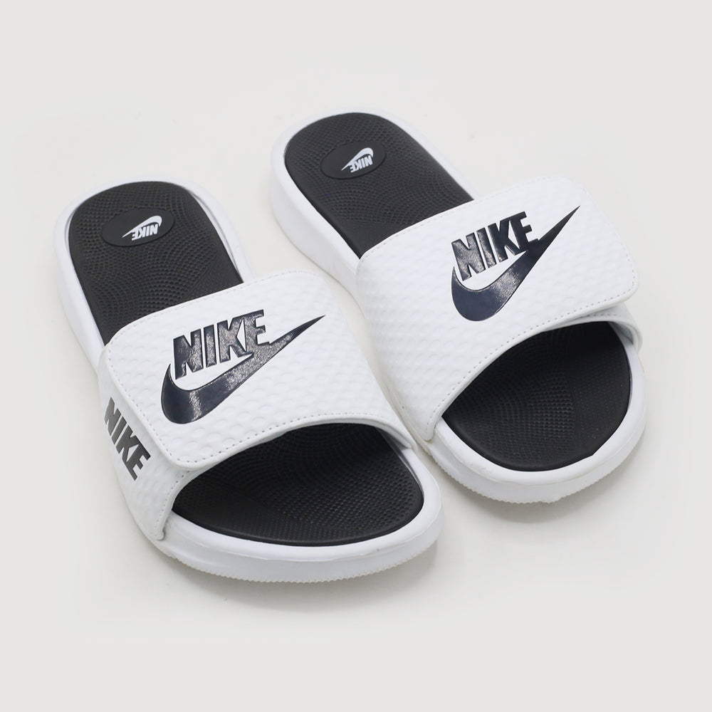 Men's Slider - White, Men's Slippers, Chase Value, Chase Value