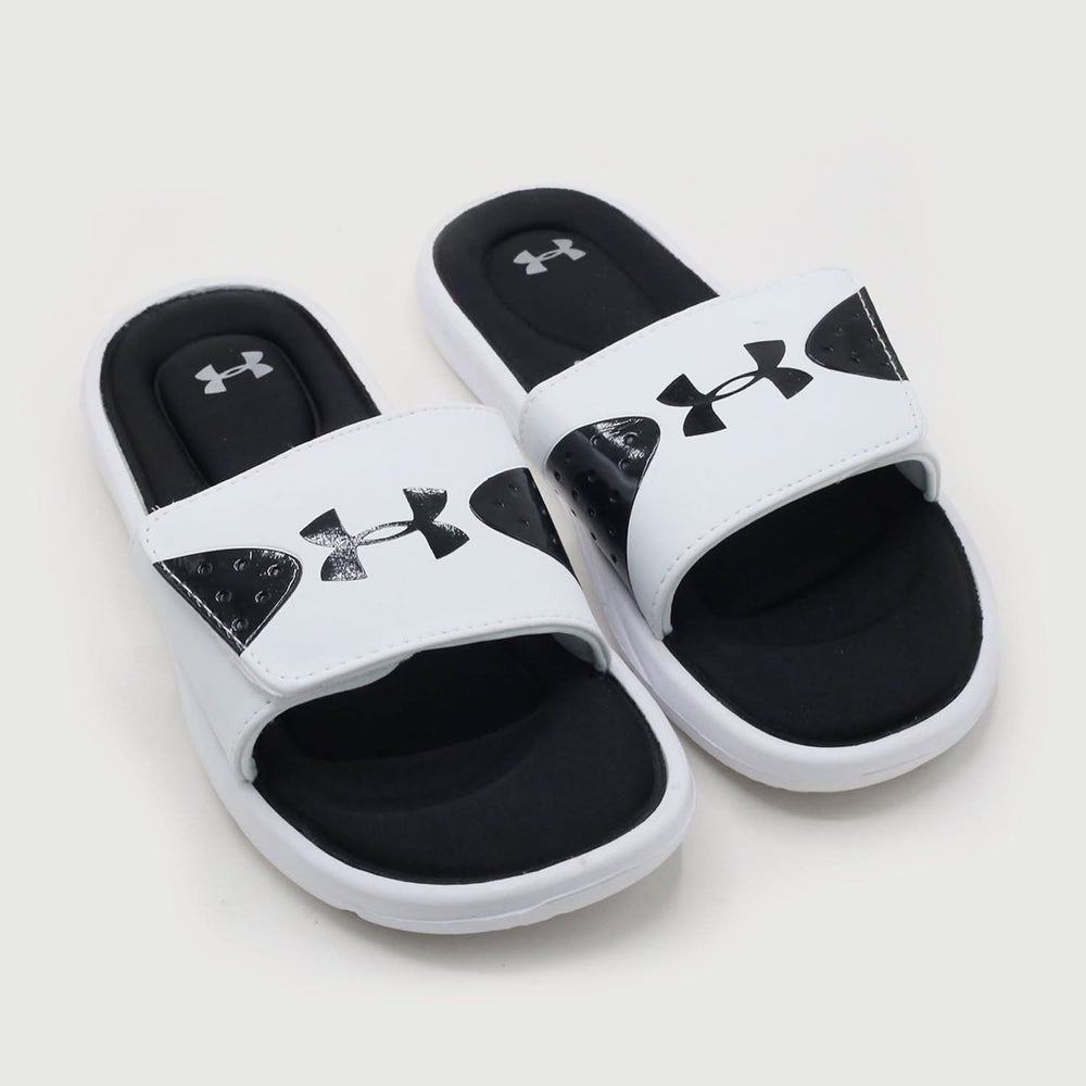 Men's Slider - White, Men's Slippers, Chase Value, Chase Value