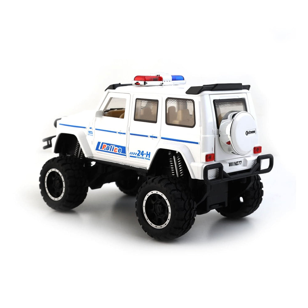 Friction Police Jeep Counter Toy  - White, Non-Remote Control, Chase Value, Chase Value