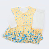 Newborn Girls Full Sleeves Suit - Yellow, Newborn Girls Sets & Suits, Chase Value, Chase Value