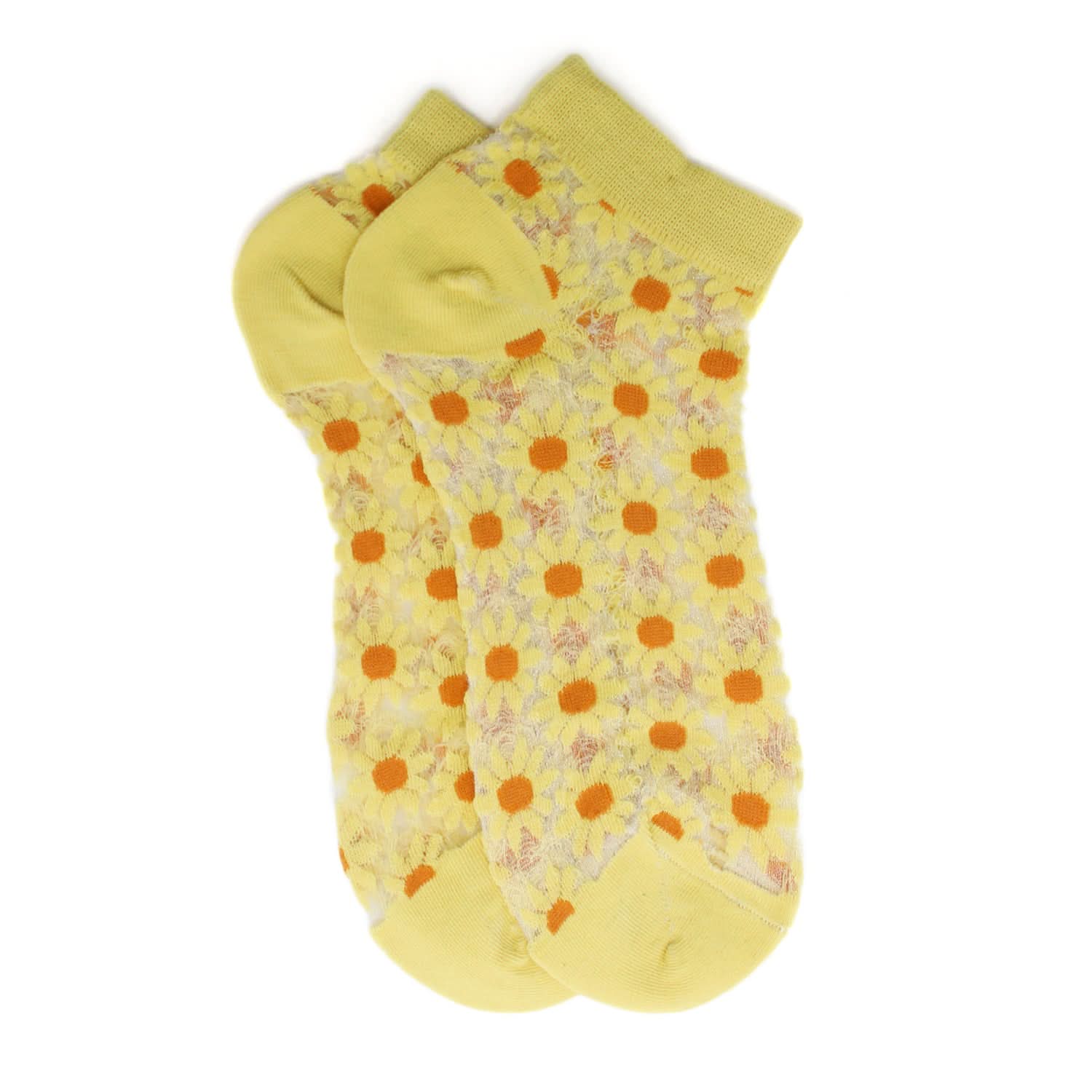 Women's Ankle Socks - Yellow, Women Socks Stocking & Gloves, Chase Value, Chase Value