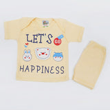 Newborn Boys Half Sleeves Suit - Yellow, Newborn Boys Sets & Suits, Chase Value, Chase Value