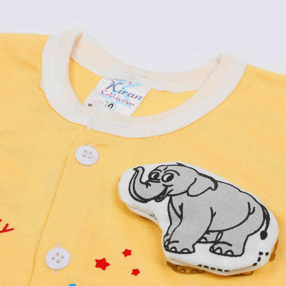 Newborn Boys Half Sleeves Suit - Yellow, Newborn Boys Sets & Suits, Chase Value, Chase Value
