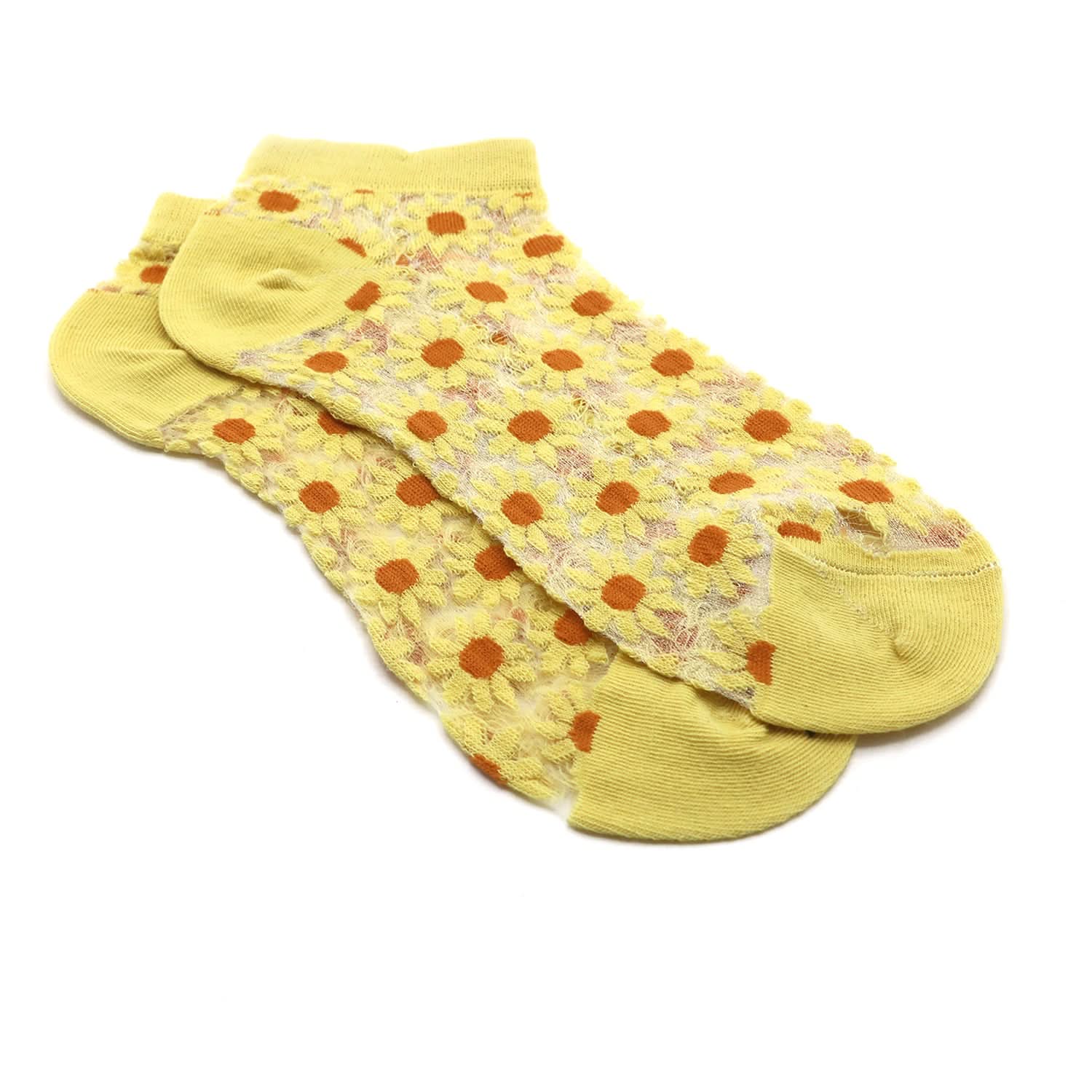 Women's Ankle Socks - Yellow, Women Socks Stocking & Gloves, Chase Value, Chase Value