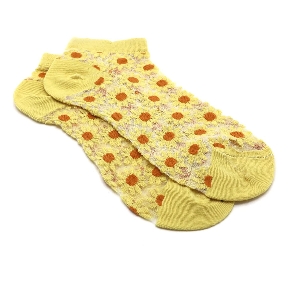 Women's Ankle Socks - Yellow, Women Socks Stocking & Gloves, Chase Value, Chase Value