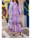 Colors Coco Cambric Printed Suit - 3 Pc by Al-Zohaib