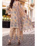 Colors Coco Cambric Printed Suit - 3 Pc by Al-Zohaib