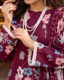 Colors Coco Cambric Printed Suit - 3 Pc by Al-Zohaib