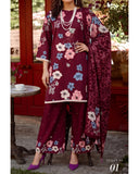 Colors Coco Cambric Printed Suit - 3 Pc by Al-Zohaib