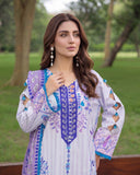 Colors Linen Digital Printed Suit - 3 Pc by Al-Zohaib