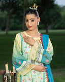 Colors Linen Digital Printed Suit - 3 Pc by Al-Zohaib