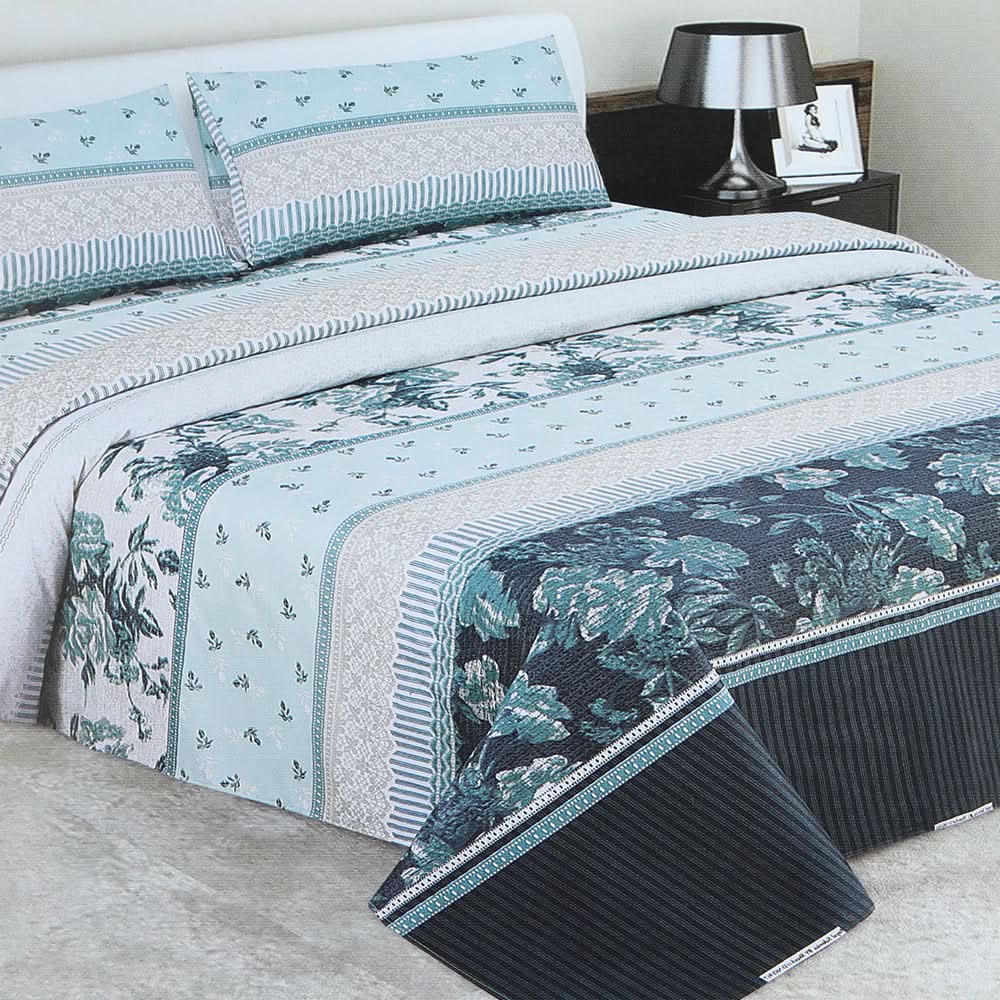 Double Bedsheet 3Pcs - Multi Color, Double Size Bed Sheet, Chase Value, Chase Value