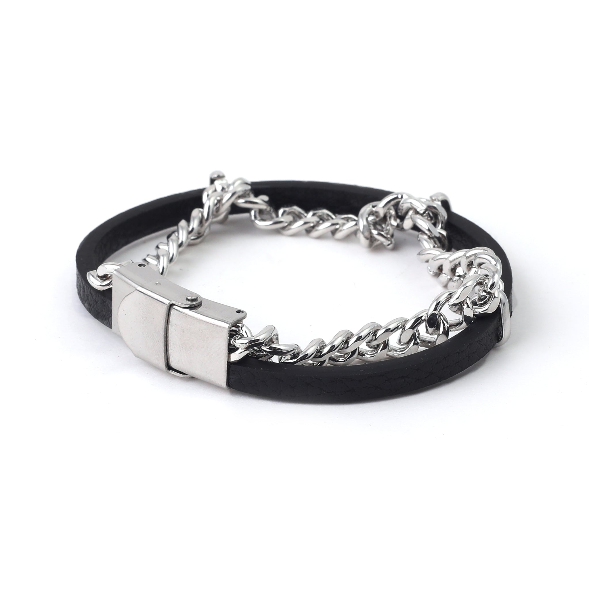 Men's Breclets - Black & Silver, Men's Jewellery, Chase Value, Chase Value