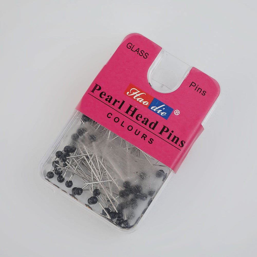 Scarf Pin Box Pack Of 50 - Black & White, Girls Hair Accessories, Chase Value, Chase Value