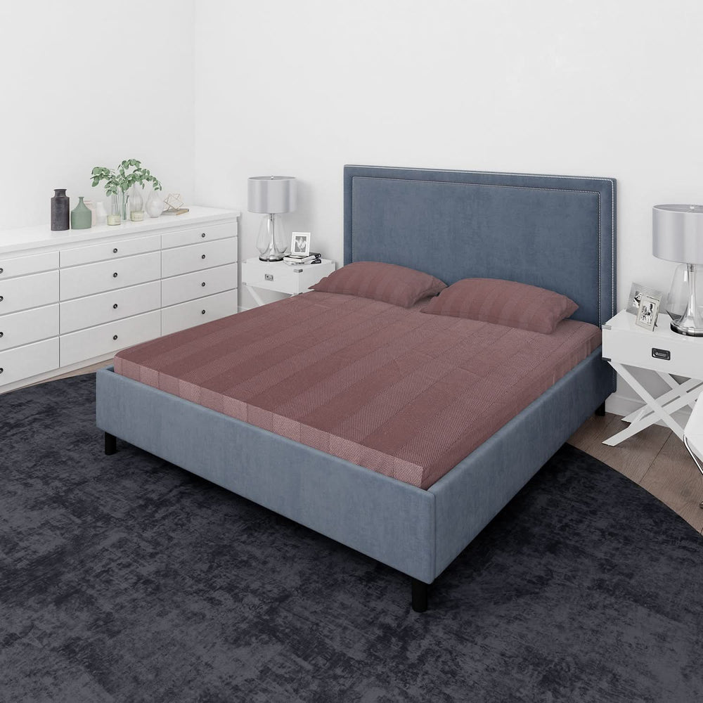 Double Bed Cotton Satin Stripes Bedsheet, Double Size Bed Sheet, Chase Value, Chase Value