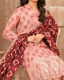 Tawakkal Aabroo Khaddar Printed Embroidered Suit - 3 Pc