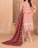 Tawakkal Aabroo Khaddar Printed Embroidered Suit - 3 Pc
