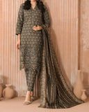 Tawakkal Aabroo Khaddar Printed Embroidered Suit - 3 Pc