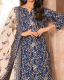 Tawakkal Aabroo Khaddar Printed Embroidered Suit - 3 Pc