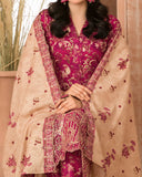 Tawakkal Aabroo Khaddar Printed Embroidered Suit - 3 Pc