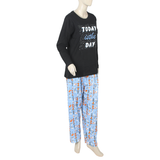 Women's Full Sleeves Night Suit - Black, Women Night Suit, Chase Value, Chase Value