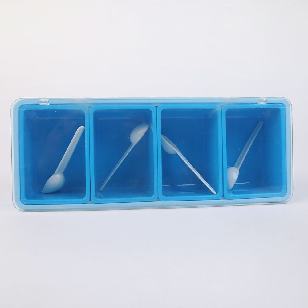 Spice Box 4 Pcs - Blue, Storage Boxes, Chase Value, Chase Value
