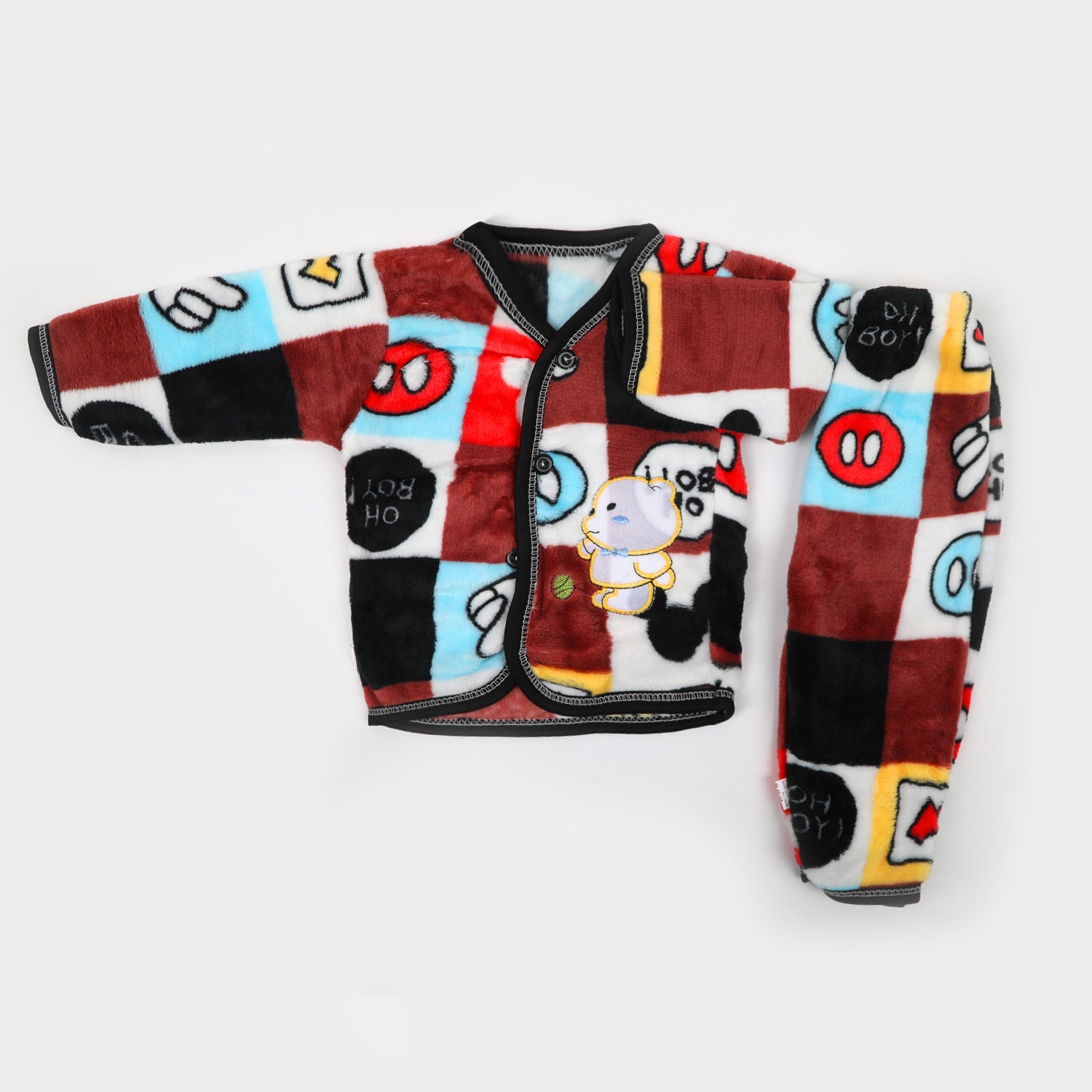 Newborn Boys Full Sleeves Suit - Brown, Newborn Boys Sets & Suits, Chase Value, Chase Value