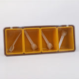 Spice Box 4 Pcs - Brown, Storage Boxes, Chase Value, Chase Value