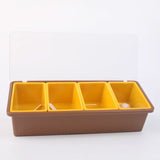 Spice Box 4 Pcs - Brown, Storage Boxes, Chase Value, Chase Value