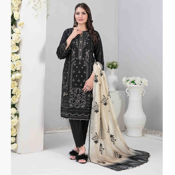 Adina Jacquard Embroidered Unstitched 3Pcs Suit - D-9185, Women, 3Pcs Shalwar Suit, Tawakkal Fabrics, Chase Value
