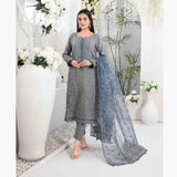 Adina Jacquard Embroidered Unstitched 3Pcs Suit - D-9186, Women, 3Pcs Shalwar Suit, Tawakkal Fabrics, Chase Value