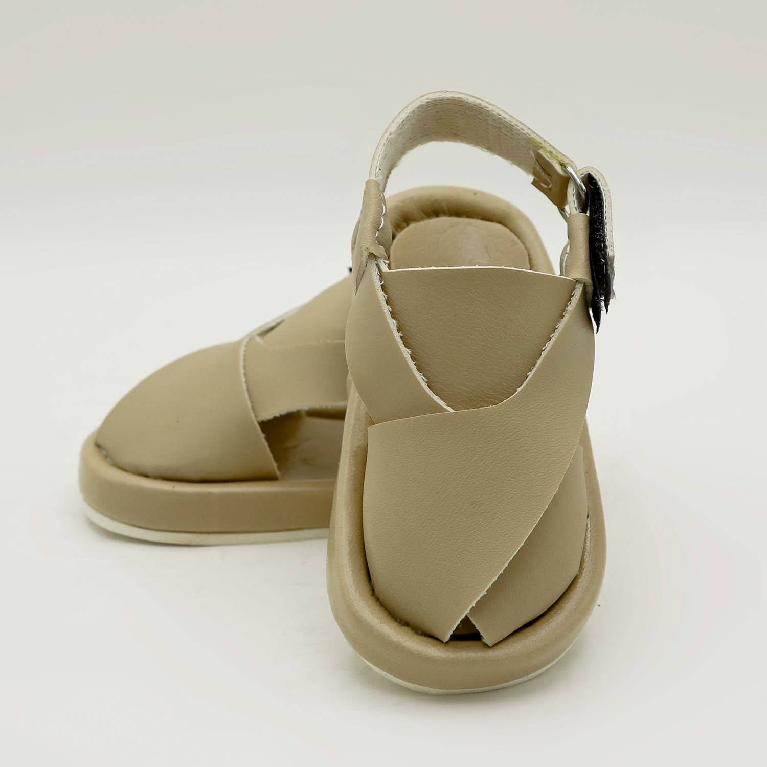 Newborn Fancy Peshawari Sandal - Fawn, Newborn Caps, Shoes & Socks, Chase Value, Chase Value