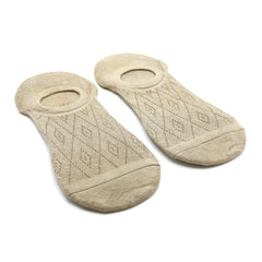 Men's 2Pcs Loafer Socks - Fawn