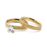 Women's Rings Single Stone - Golden, Women Finger Rings, Chase Value, Chase Value