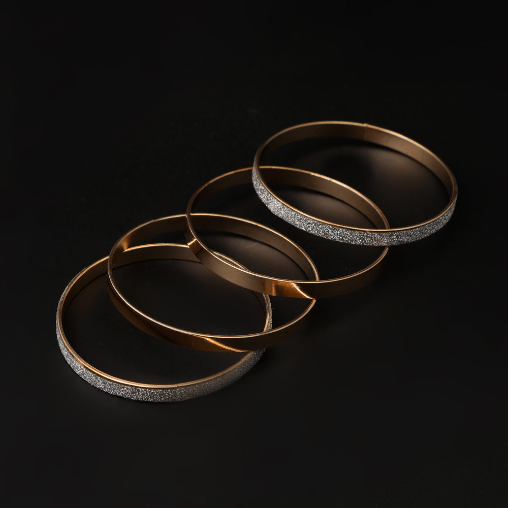 Girls Bangle 3 Shade - Golden, Girls Bangles & Bracelet, Chase Value, Chase Value