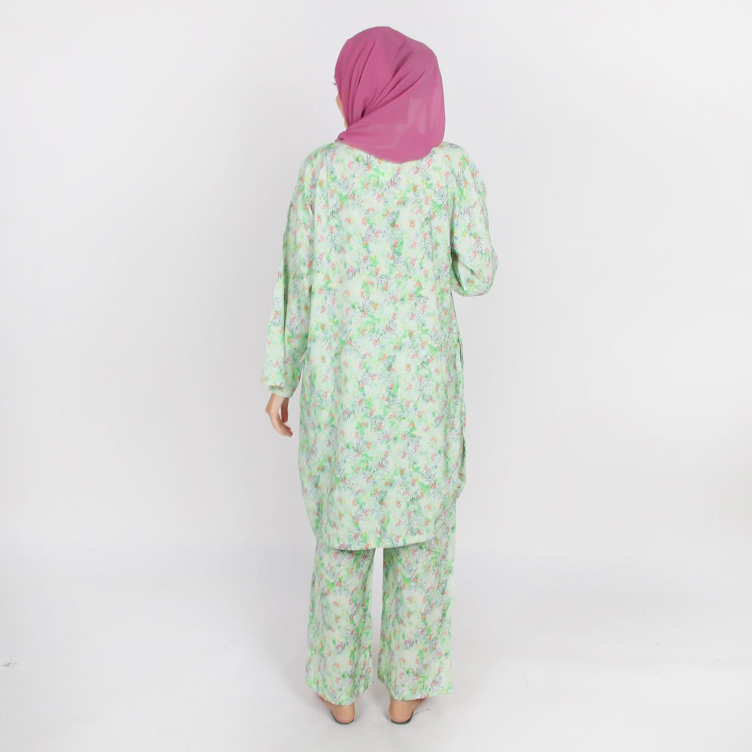Women's Printed Linen Co-Ord Set - Green, Women Co-Ord Set, Chase Value, Chase Value