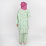 Women's Printed Linen Co-Ord Set - Green, Women Co-Ord Set, Chase Value, Chase Value