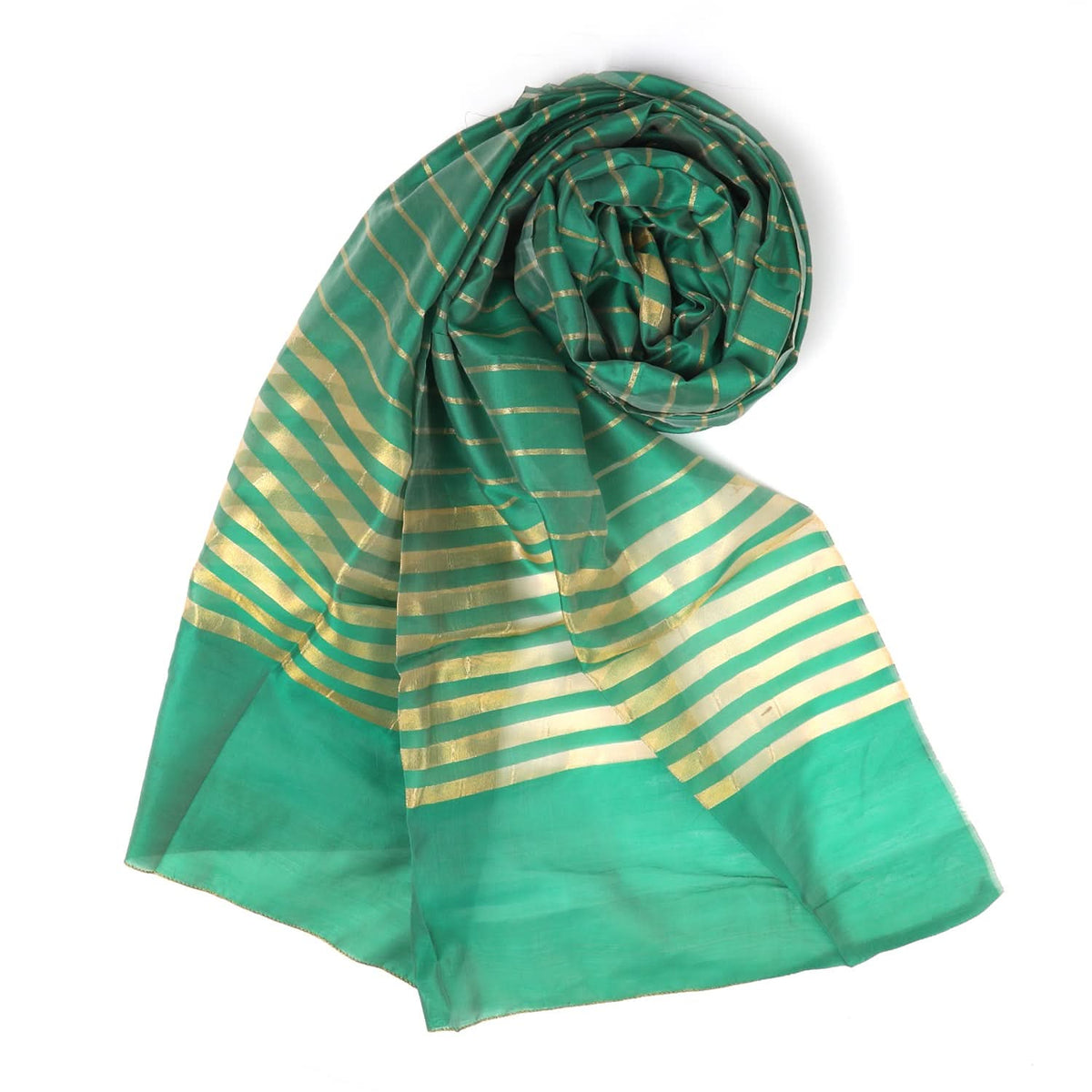 Women's Khadi Dupatta - Green, Women Dupatta, Chase Value, Chase Value