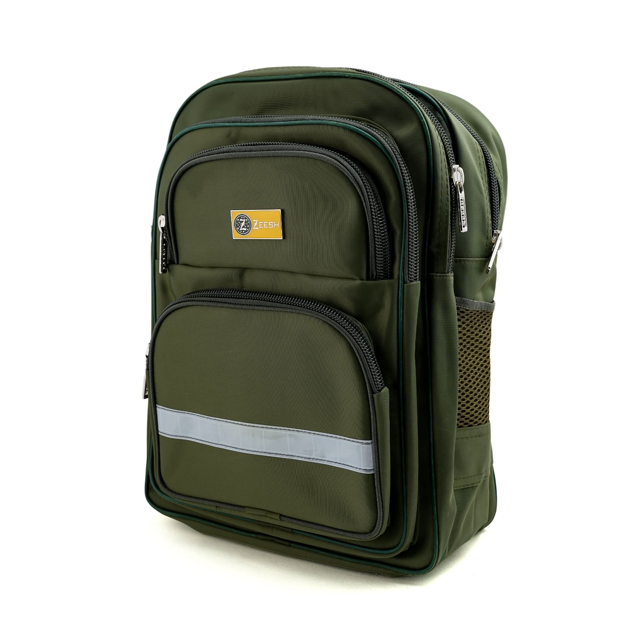 Kids School Backpack 15" Zee-216 - Green, School Bags, Chase Value, Chase Value