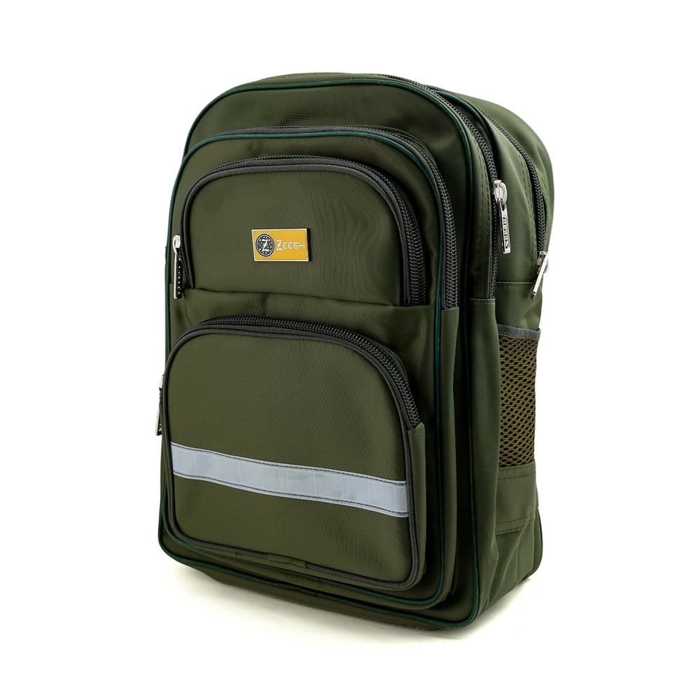 Kids School Backpack 15" Zee-216 - Green, School Bags, Chase Value, Chase Value
