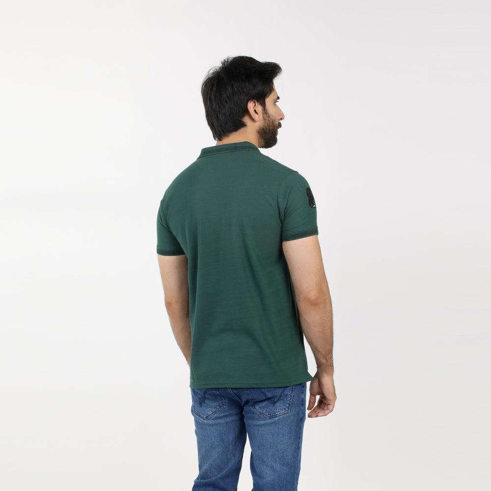 Men's Half Sleeves Polo T-Shirt - Green, Men's T-Shirts & Polos, Chase Value, Chase Value
