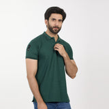 Men's Half Sleeves Polo T-Shirt - Green, Men's T-Shirts & Polos, Chase Value, Chase Value