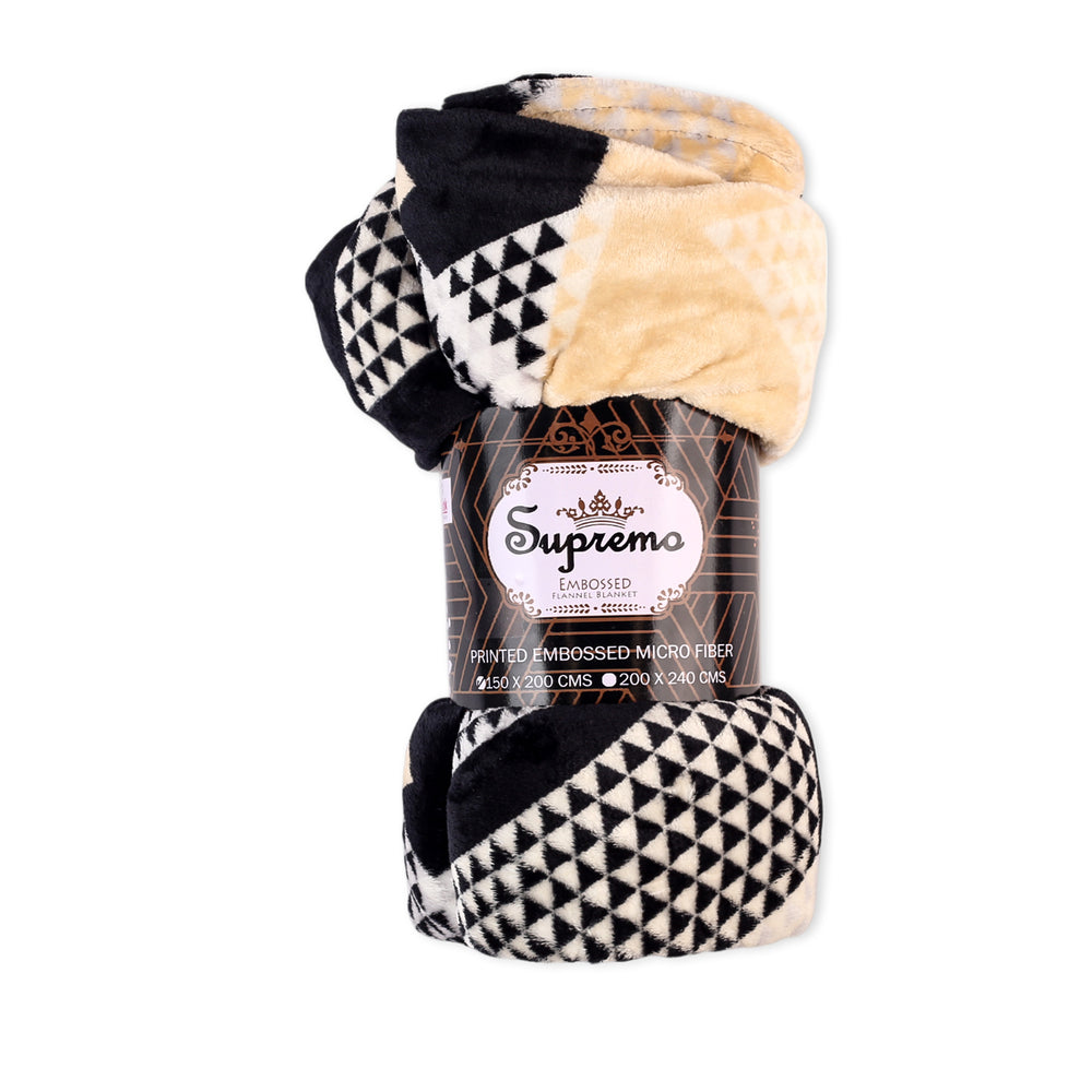 Supremo Embossed Flannel Blanket Single Bed 150x220, Blanket, Chase Value, Chase Value