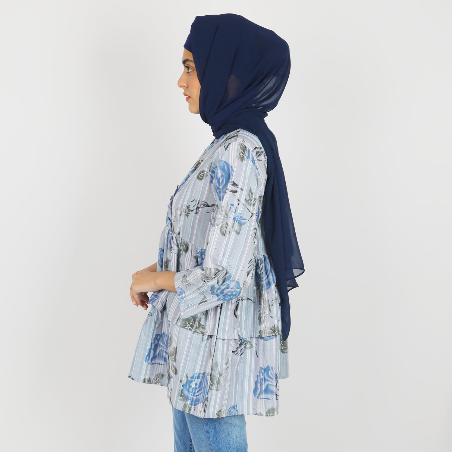 Women's printed Western Top - Grey, Women T-Shirts & Tops, Chase Value, Chase Value