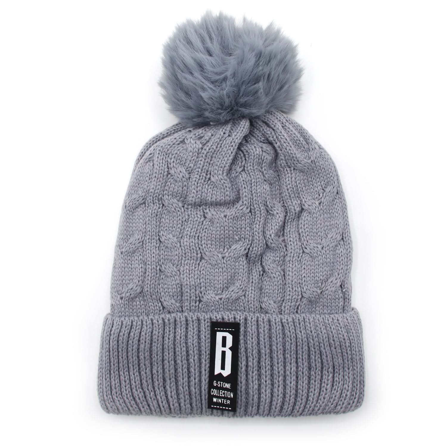 Women's Woolen Cap - Grey, Women Caps & Hats, Chase Value, Chase Value