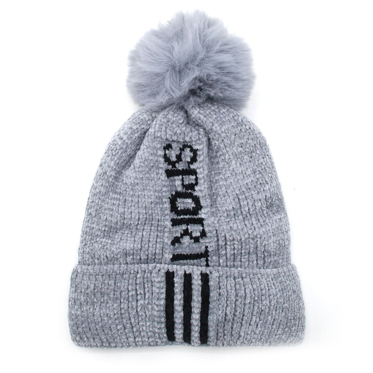 Women's Woolen Cap - Grey, Women's Cap & Other Accessories, Chase Value, Chase Value