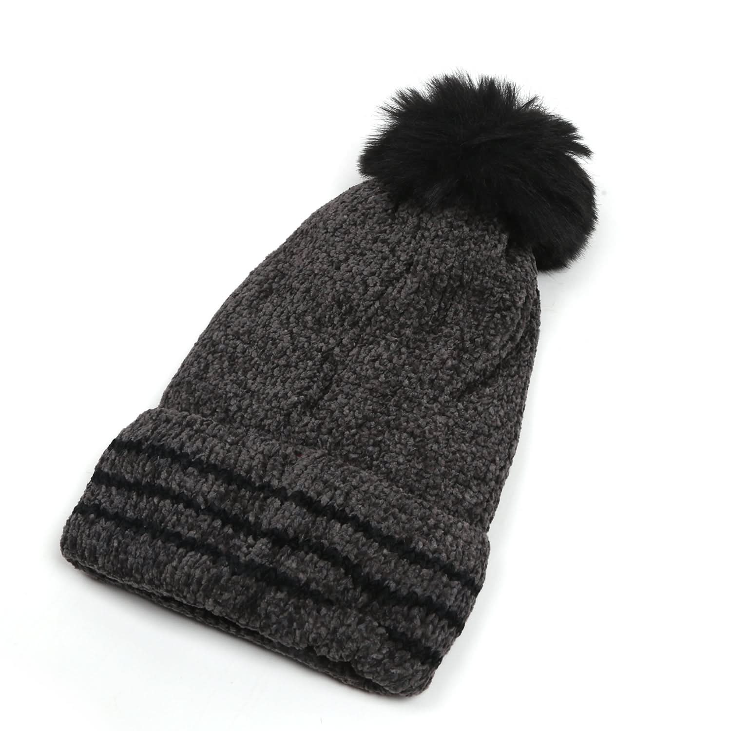 Women's Woolen cap - Grey, Women's Cap & Other Accessories, Chase Value, Chase Value