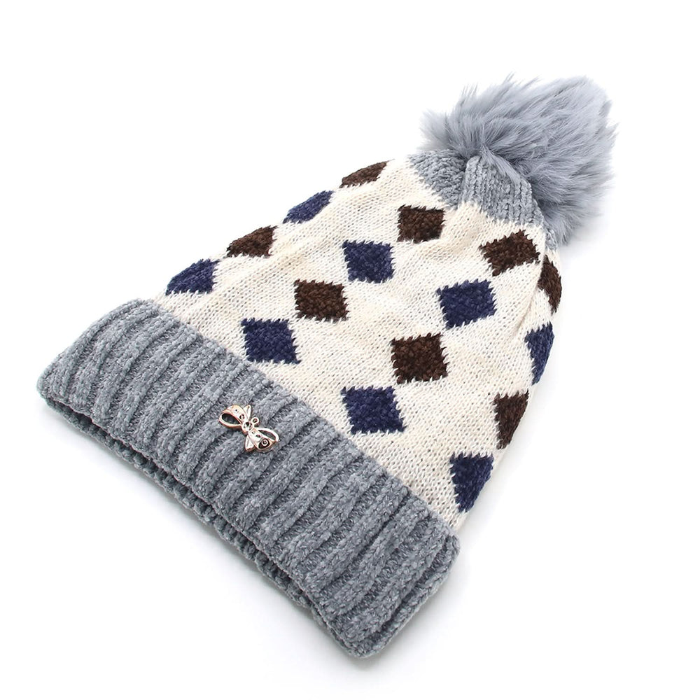 Women's Woolen Cap - Grey, Women Caps & Hats, Chase Value, Chase Value