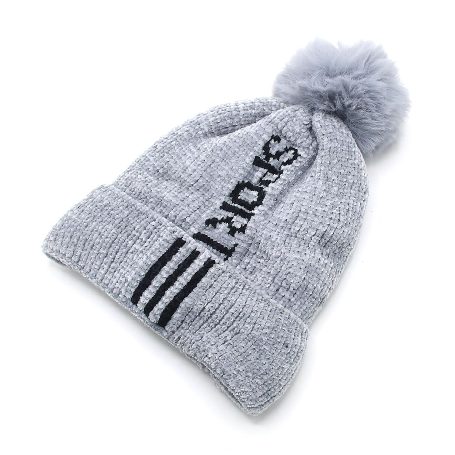 Women's Woolen Cap - Grey, Women's Cap & Other Accessories, Chase Value, Chase Value